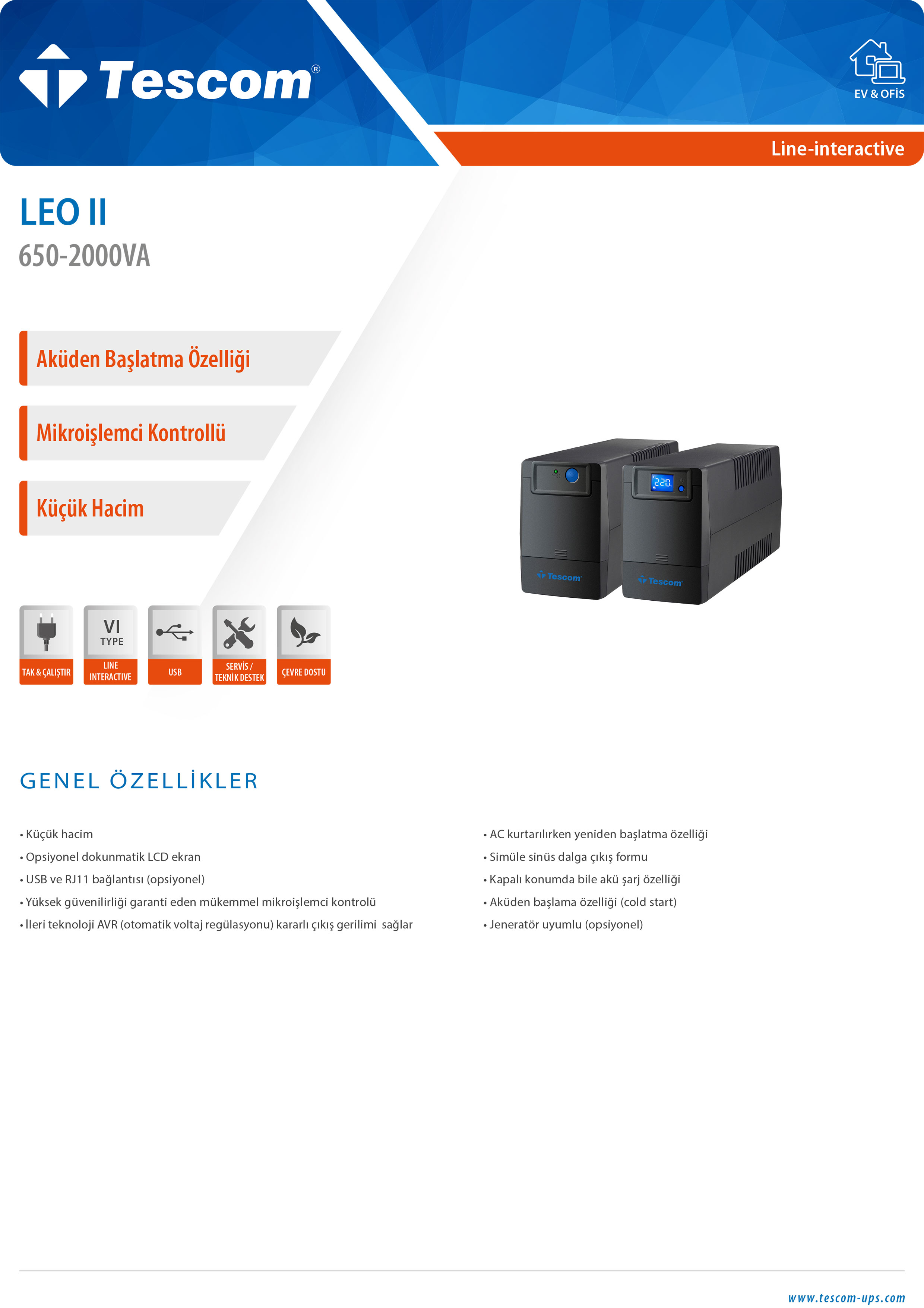 LEO II 650 - 2000 VA